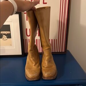 Vintage Frye Banana Leather Campus Boots Women’s 7.5